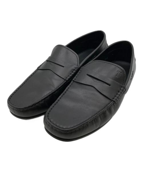 TOD'S（トッズ）TOD'S (トッズ) ドライビングローファー ブラック サイズ:7 1/2の古着・服飾アイテム