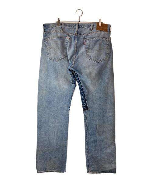 LEVI'S（リーバイス）LEVI'S (リーバイス) 501パッチワークデニムパンツ ブルー サイズ:W38×L32の古着・服飾アイテム