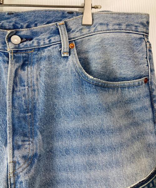 LEVI'S（リーバイス）LEVI'S (リーバイス) 501パッチワークデニムパンツ ブルー サイズ:W38×L32の古着・服飾アイテム