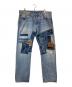 LEVI'S（リーバイス）の古着「501パッチワークデニムパンツ」｜ブルー