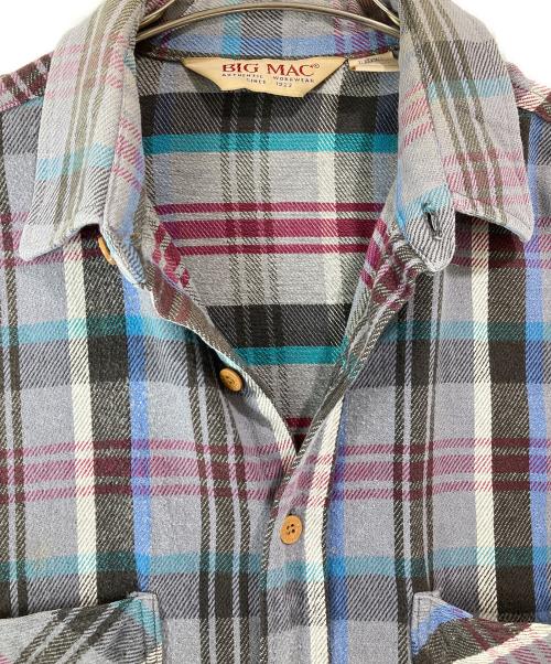 big mac（ビッグマック）big mac (ビッグマック) ヘビネルシャツ グレー サイズ:XLの古着・服飾アイテム