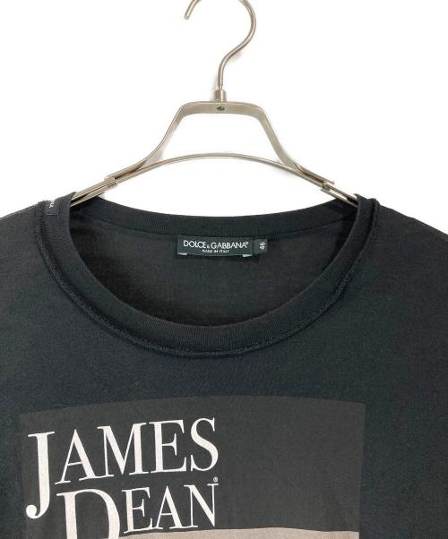 DOLCE & GABBANA（ドルチェ＆ガッバーナ）DOLCE & GABBANA (ドルチェ＆ガッバーナ) JAMES DEANプリントインサイドアウトカットソー ブラック サイズ:46の古着・服飾アイテム