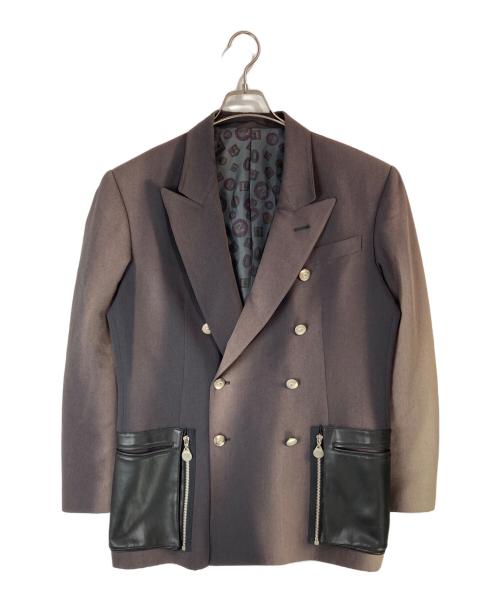 JUNIOR GAULTIER（ジュニアゴルチエ）JUNIOR GAULTIER (ジュニアゴルチエ) ダブルブレストジャケット パープル サイズ:48の古着・服飾アイテム