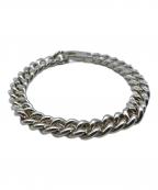 BUNNEYバニー）の古着「Curb Change Bracelet Thin」｜シルバー