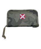 LUGGAGE LABEL×SOPHNET.ラゲッジ レーベル×ソフネット）の古着「カモ柄長財布」｜グリーン