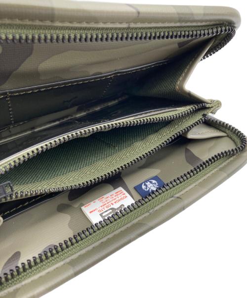 LUGGAGE LABEL（ラゲッジ レーベル）LUGGAGE LABEL (ラゲッジ レーベル) SOPHNET. (ソフネット) カモ柄長財布 グリーンの古着・服飾アイテム