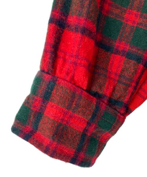 PENDLETON（ペンドルトン）PENDLETON (ペンドルトン) オープンカラーウールボードシャツ レッド サイズ:Ｌ　の古着・服飾アイテム
