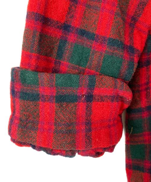 PENDLETON（ペンドルトン）PENDLETON (ペンドルトン) オープンカラーウールボードシャツ レッド サイズ:Ｌ　の古着・服飾アイテム