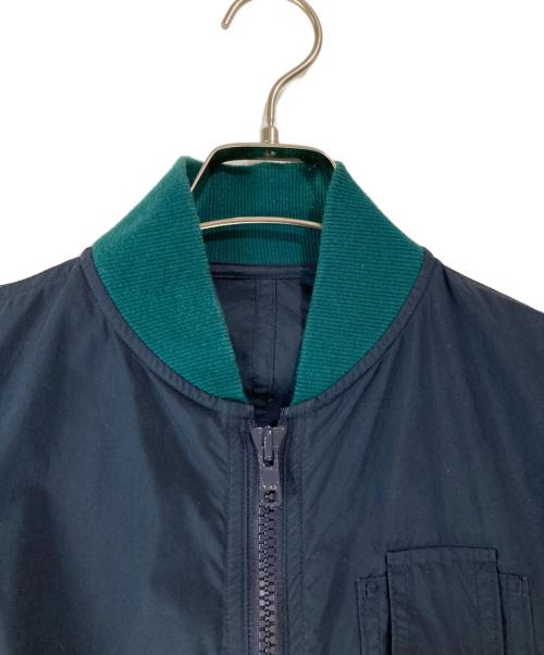 kolor/BEACON（カラービーコン）kolor/BEACON (カラービーコン) メリルコットンタイプライターMA-1 ネイビー サイズ:FREEの古着・服飾アイテム