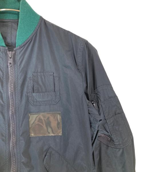 kolor/BEACON（カラービーコン）kolor/BEACON (カラービーコン) メリルコットンタイプライターMA-1 ネイビー サイズ:FREEの古着・服飾アイテム