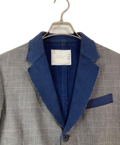 sacai（サカイ）sacai (サカイ) カットオフ3Bジャケット グレー サイズ:1の古着・服飾アイテム