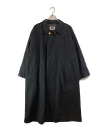 I.S. ISSEY MIYAKE（イッセイ ミヤケ）の古着「金釦ウール混ステンカラーコート」｜ブラック