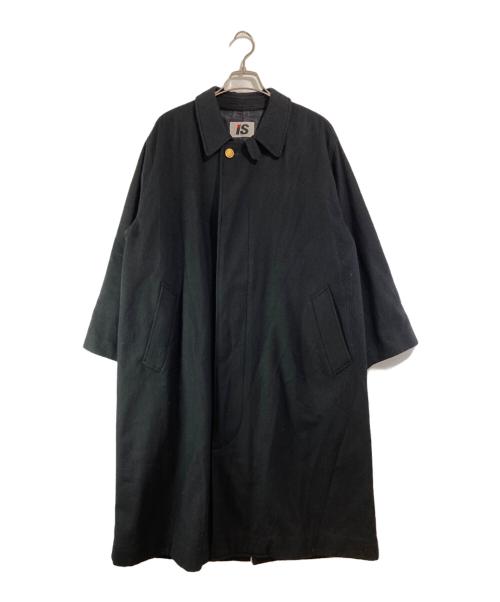 I.S. ISSEY MIYAKE（イッセイ ミヤケ）I.S. ISSEY MIYAKE (イッセイ ミヤケ) 金釦ウール混ステンカラーコート ブラック サイズ:SIZE 9の古着・服飾アイテム