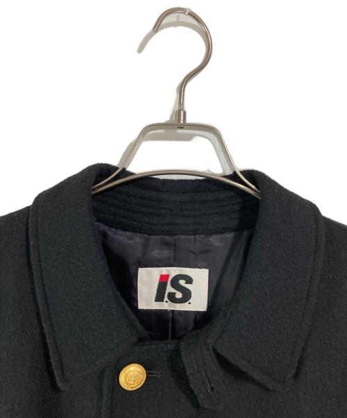 I.S. ISSEY MIYAKE（イッセイ ミヤケ）I.S. ISSEY MIYAKE (イッセイ ミヤケ) 金釦ウール混ステンカラーコート ブラック サイズ:SIZE 9の古着・服飾アイテム