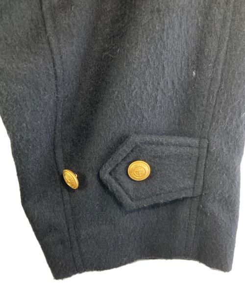 I.S. ISSEY MIYAKE（イッセイ ミヤケ）I.S. ISSEY MIYAKE (イッセイ ミヤケ) 金釦ウール混ステンカラーコート ブラック サイズ:SIZE 9の古着・服飾アイテム