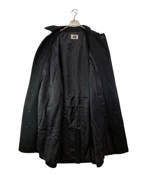 I.S. ISSEY MIYAKE（イッセイ ミヤケ）I.S. ISSEY MIYAKE (イッセイ ミヤケ) 金釦ウール混ステンカラーコート ブラック サイズ:SIZE 9の古着・服飾アイテム