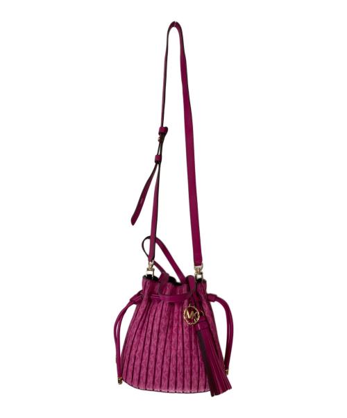 MICHAEL KORS（マイケルコース）MICHAEL KORS (マイケルコース) WILLAプリーツコンバーチブルグラブトート ピンクの古着・服飾アイテム