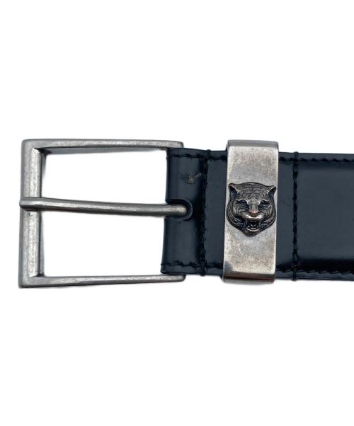 GUCCI（グッチ）GUCCI (グッチ) キャットベルト ブラック サイズ:90×36の古着・服飾アイテム