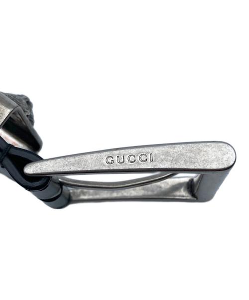 GUCCI（グッチ）GUCCI (グッチ) キャットベルト ブラック サイズ:90×36の古着・服飾アイテム