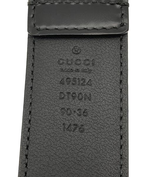 GUCCI（グッチ）GUCCI (グッチ) キャットベルト ブラック サイズ:90×36の古着・服飾アイテム