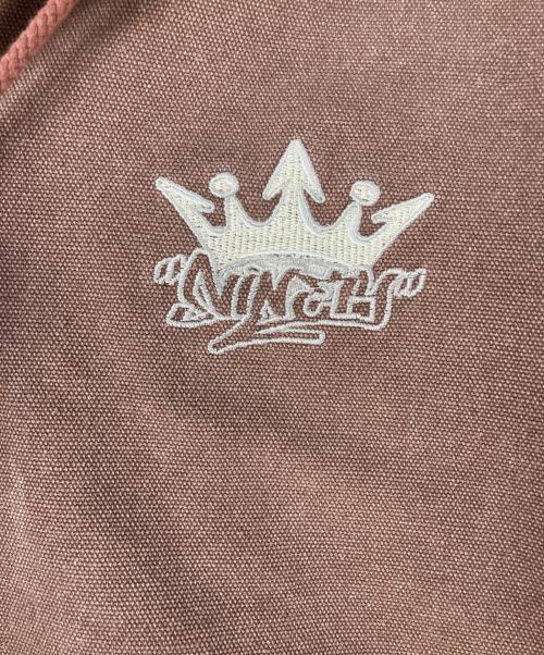 9090（9090）9090 (9090) King Logo Vintage Hooded Work Jacket/キングロゴヴィンテージフーデッドワークジャケット ブラウン サイズ:Lの古着・服飾アイテム