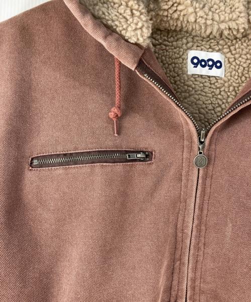 9090（9090）9090 (9090) King Logo Vintage Hooded Work Jacket/キングロゴヴィンテージフーデッドワークジャケット ブラウン サイズ:Lの古着・服飾アイテム