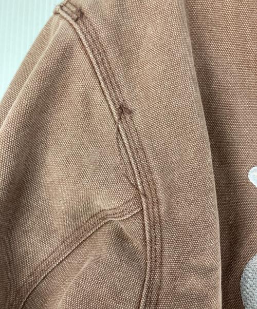9090（9090）9090 (9090) King Logo Vintage Hooded Work Jacket/キングロゴヴィンテージフーデッドワークジャケット ブラウン サイズ:Lの古着・服飾アイテム