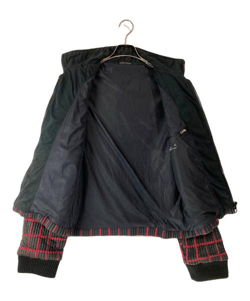 agnes b homme（アニエスベーオム）agnes b homme (アニエスベーオム) OLD フランス製 ジップアップジャケット ブラック×レッド サイズ:SIZE 34の古着・服飾アイテム