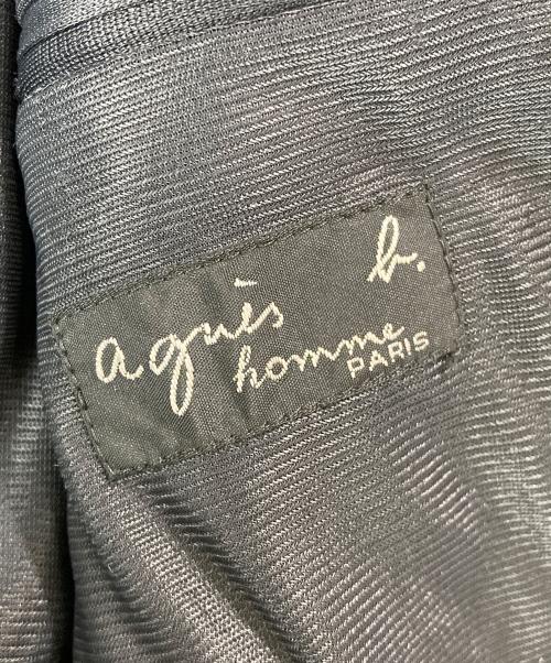 agnes b homme（アニエスベーオム）agnes b homme (アニエスベーオム) OLD フランス製 ジップアップジャケット ブラック×レッド サイズ:SIZE 34の古着・服飾アイテム