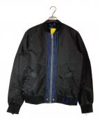DIESELディーゼル）の古着「デニムコンビMA-1ジャケット」｜ブラック