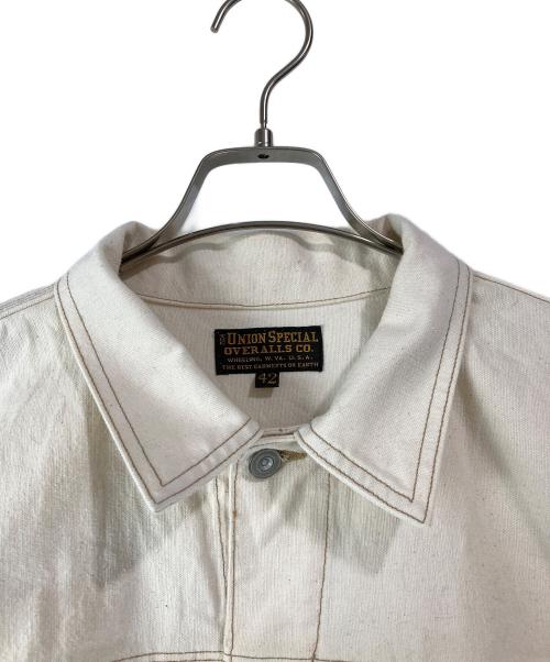 freewheelers（フリーホイーラーズ）FREEWHEELERS (フリーホイーラーズ) GLAZIER WORK JACKET アイボリー サイズ:SIZE 42の古着・服飾アイテム