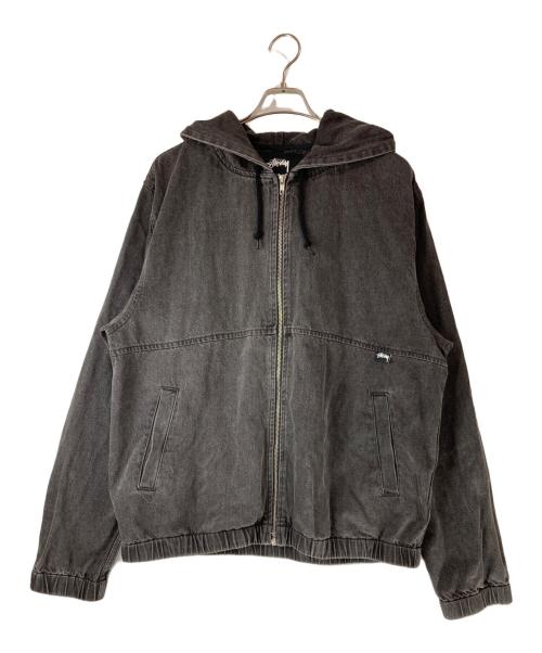 stussy（ステューシー）stussy (ステューシー) DENIM WORK JACKET/デニムワークジャケット ブラック サイズ:XLの古着・服飾アイテム