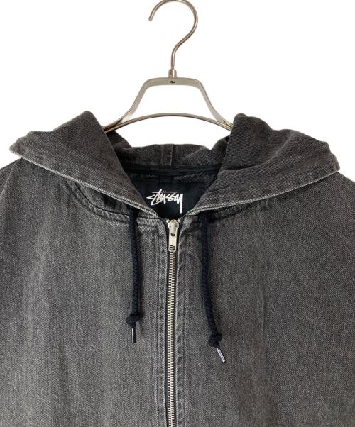 stussy（ステューシー）stussy (ステューシー) DENIM WORK JACKET/デニムワークジャケット ブラック サイズ:XLの古着・服飾アイテム