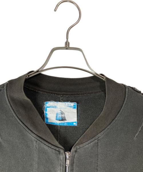 UNDERCOVERISM（アンダーカバーイズム）UNDERCOVERISM (アンダーカバーイズム) 裁断加工スウェットブルゾン ブラック サイズ:Mの古着・服飾アイテム