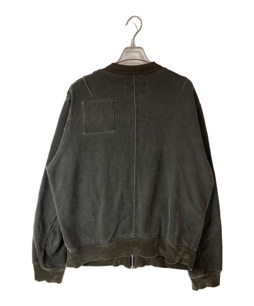 UNDERCOVERISM（アンダーカバーイズム）UNDERCOVERISM (アンダーカバーイズム) 裁断加工スウェットブルゾン ブラック サイズ:Mの古着・服飾アイテム