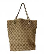 GUCCIグッチ）の古着「GGキャンバス トートバッグ」｜ベージュ