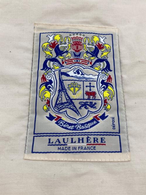LAULHERE（ローレール）LAULHERE (ローレール) MAXI PLUMES  BLEU LAULHERE/ベレー帽 ベージュの古着・服飾アイテム