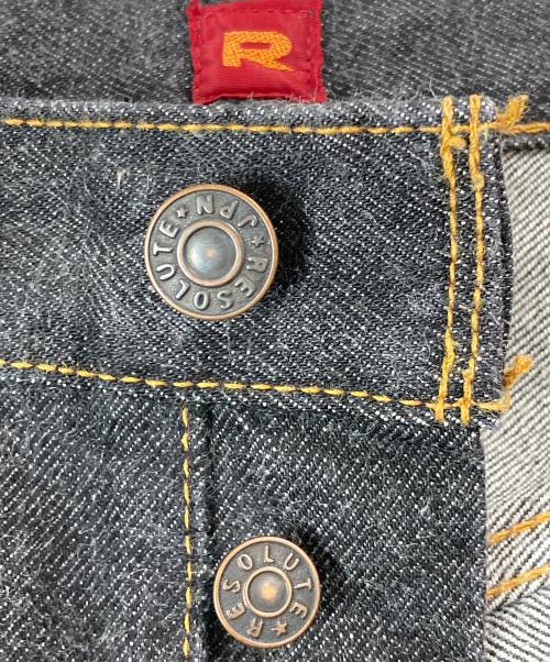 RESOLUTE（リゾルト）RESOLUTE (リゾルト) GB710セルビッジブラックデニムパンツ ブラック サイズ:W34L29の古着・服飾アイテム
