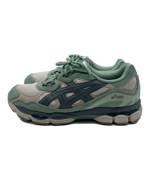 asics（アシックス）asics (アシックス) GEL-NYC FEATHER GREY/TRUFFLE GREY アシックス ゲルエヌワイシー グリーン サイズ: 27.5cmの古着・服飾アイテム