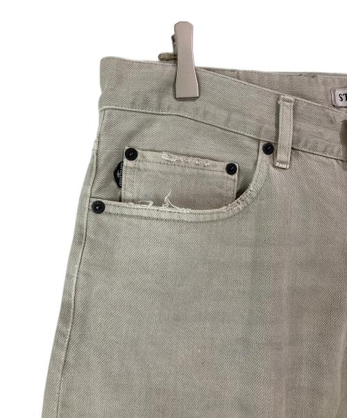 STONE ISLAND（ストーンアイランド）STONE ISLAND (ストーンアイランド) RE-T ワッペン付き5ポケットパンツ グレー サイズ:32/34の古着・服飾アイテム