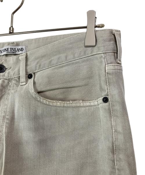 STONE ISLAND（ストーンアイランド）STONE ISLAND (ストーンアイランド) RE-T ワッペン付き5ポケットパンツ グレー サイズ:32/34の古着・服飾アイテム