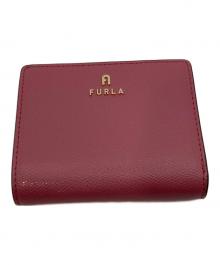 FURLA（フルラ）の古着「スモール カメリア コンパクト財布」｜ピンク