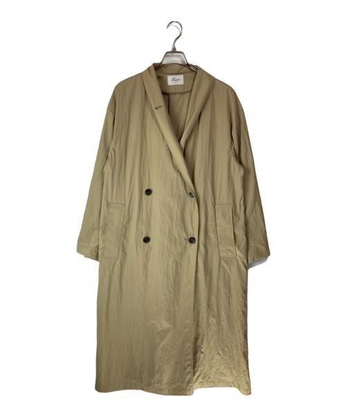 Lisiere（リジェール）Lisiere (リジェール) ECOTTONY NYLON TRENCH COA ベージュ サイズ:FREEの古着・服飾アイテム