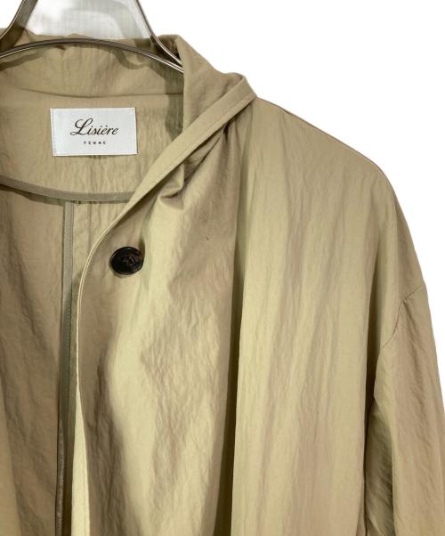 Lisiere（リジェール）Lisiere (リジェール) ECOTTONY NYLON TRENCH COA ベージュ サイズ:FREEの古着・服飾アイテム