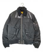 DIESELディーゼル）の古着「MA-1 W-FEDOVIK GIACCA ブルゾンジャケット」｜ブラック