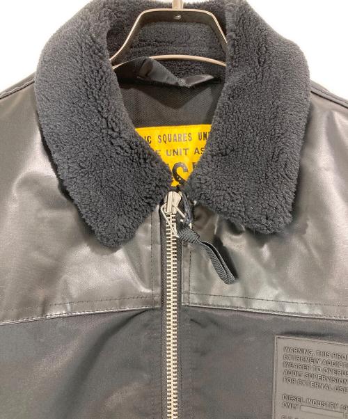 DIESEL（ディーゼル）DIESEL (ディーゼル) MA-1 W-FEDOVIK GIACCA ブルゾンジャケット ブラック サイズ:L  未使用品の古着・服飾アイテム