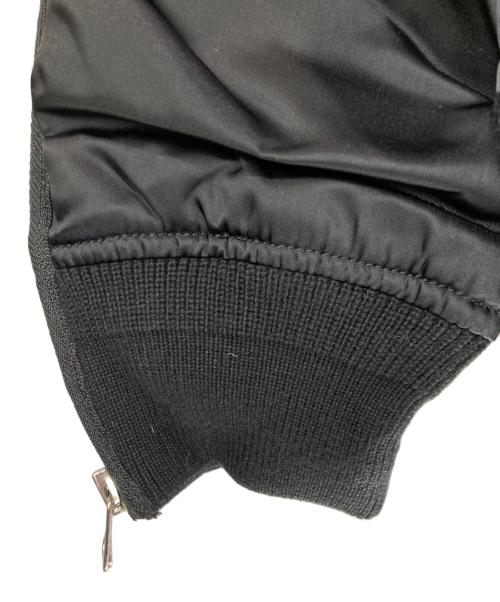 DIESEL（ディーゼル）DIESEL (ディーゼル) MA-1 W-FEDOVIK GIACCA ブルゾンジャケット ブラック サイズ:L  未使用品の古着・服飾アイテム