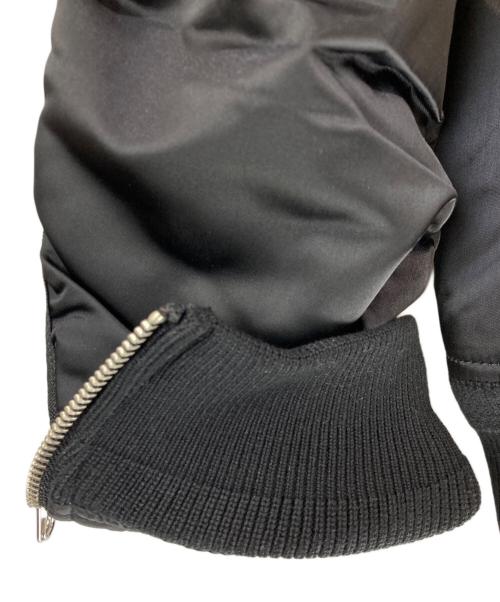 DIESEL（ディーゼル）DIESEL (ディーゼル) MA-1 W-FEDOVIK GIACCA ブルゾンジャケット ブラック サイズ:L  未使用品の古着・服飾アイテム