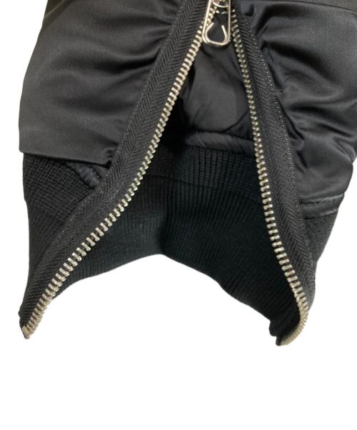 DIESEL（ディーゼル）DIESEL (ディーゼル) MA-1 W-FEDOVIK GIACCA ブルゾンジャケット ブラック サイズ:L  未使用品の古着・服飾アイテム