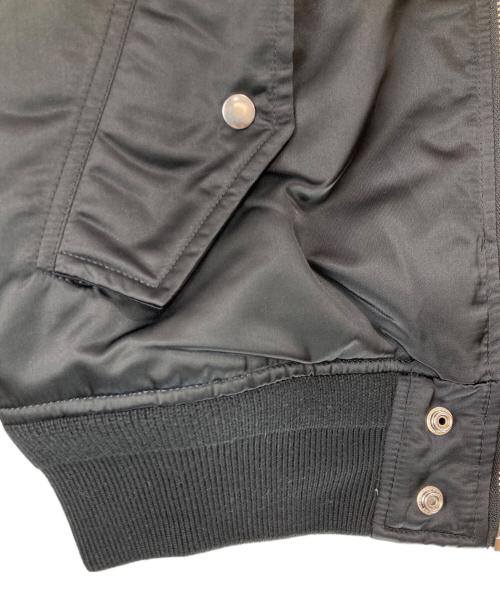 DIESEL（ディーゼル）DIESEL (ディーゼル) MA-1 W-FEDOVIK GIACCA ブルゾンジャケット ブラック サイズ:L  未使用品の古着・服飾アイテム